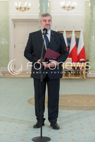  20.06.2018 WARSZAWA<br />NOMINACJA NOWEGO MINISTRA ROLNICTWA I ROZWOJU WSI<br />N/Z JAN ARDANOWSKI<br /> 