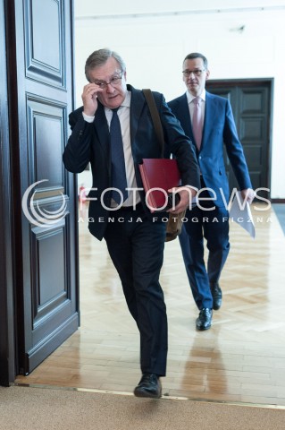  20.06.2018 WARSZAWA<br />POSIEDZENIE RADY MINISTROW<br />N/Z PIOTR GLINSKI PREMIER MATEUSZ MORAWIECKI<br /> 