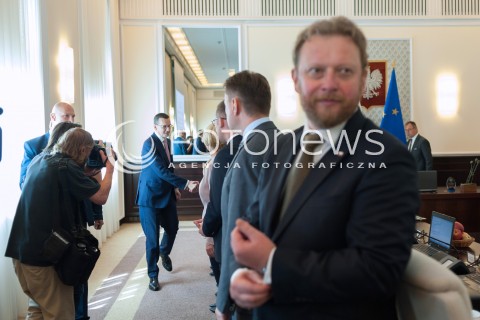  20.06.2018 WARSZAWA<br />POSIEDZENIE RADY MINISTROW<br />N/Z PREMIER MATEUSZ MORAWIECKI LUKASZ SZUMOWSKI<br /> 