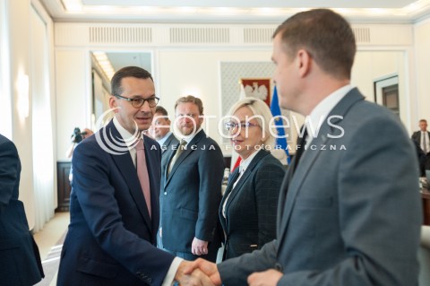  20.06.2018 WARSZAWA<br />POSIEDZENIE RADY MINISTROW<br />N/Z PREMIER MATEUSZ MORAWIECKI LUKASZ SZUMOWSKI WITOLD BANKA<br /> 