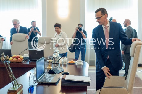 20.06.2018 WARSZAWA<br />POSIEDZENIE RADY MINISTROW<br />N/Z PREMIERMATEUSZ MORAWIECKI<br /> 