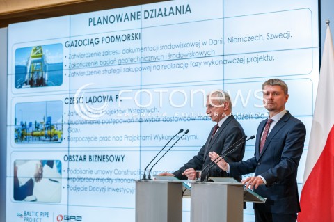  20.06.2018 WARSZAWA<br />KONFERENCJA NA TEMAT GAZOCIAGU BALTIC PIPE<br />N/Z PIOTR NAIMSKI TOMASZ STEPIEN<br /> 