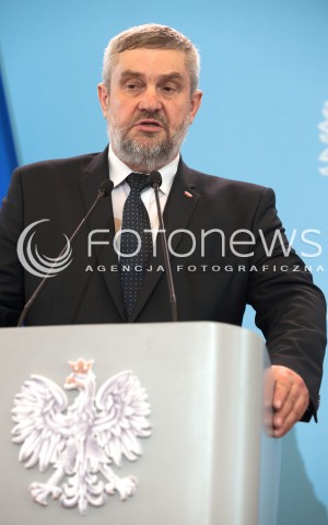  20.06.2018 WARSZAWA<br />KONFERENCJA PREMIERA I MINISTRA ROLNICTWA NA TEMAT SUSZY<br />N/Z JAN ARDANOWSKI<br /> 