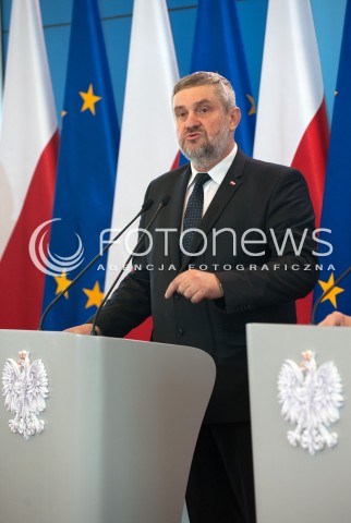  20.06.2018 WARSZAWA<br />KONFERENCJA PREMIERA I MINISTRA ROLNICTWA NA TEMAT SUSZY<br />N/Z JAN ARDANOWSKI<br /> 