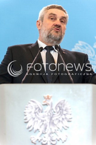  20.06.2018 WARSZAWA<br />KONFERENCJA PREMIERA I MINISTRA ROLNICTWA NA TEMAT SUSZY<br />N/Z JAN ARDANOWSKI<br /> 
