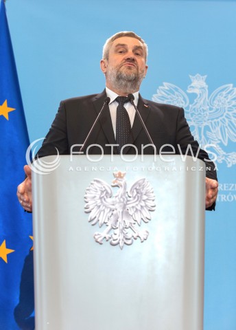  20.06.2018 WARSZAWA<br />KONFERENCJA PREMIERA I MINISTRA ROLNICTWA NA TEMAT SUSZY<br />N/Z JAN ARDANOWSKI<br /> 