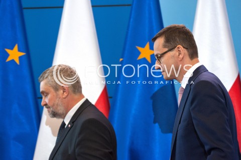 Konferencja premiera i ministra rolnictwa nt. suszy w Warszawie