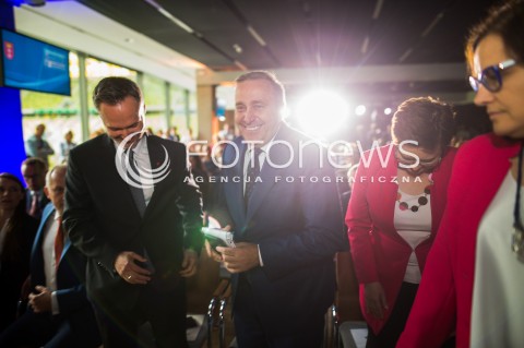  23.06.2018 GDANSK<br />PREZENTACJA KANDYDATA NOWOCZESNEJ I PLATFORMY OBYWATELSKIEJ NA PREZYDENTA MIASTA GDANSK <br />N/Z JAROSLAW WALESA GRZEGORZ SCHETYNA KATARZYNA LUBNAUER<br /> 