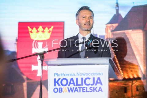  23.06.2018 GDANSK<br />PREZENTACJA KANDYDATA NOWOCZESNEJ I PLATFORMY OBYWATELSKIEJ NA PREZYDENTA MIASTA GDANSK <br />N/Z JAROSLAW WALESA PORTRET<br /> 