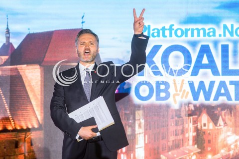  23.06.2018 GDANSK<br />PREZENTACJA KANDYDATA NOWOCZESNEJ I PLATFORMY OBYWATELSKIEJ NA PREZYDENTA MIASTA GDANSK <br />N/Z JAROSLAW WALESA PORTRET<br /> 