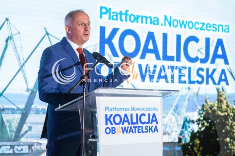  23.06.2018 GDANSK<br />PREZENTACJA KANDYDATA NOWOCZESNEJ I PLATFORMY OBYWATELSKIEJ NA PREZYDENTA MIASTA GDANSK <br />N/Z SLAWOMIR NEUMANN<br /> 