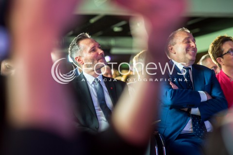  23.06.2018 GDANSK<br />PREZENTACJA KANDYDATA NOWOCZESNEJ I PLATFORMY OBYWATELSKIEJ NA PREZYDENTA MIASTA GDANSK <br />N/Z JAROSLAW WALESA GRZEGORZ SCHETYNA<br /> 