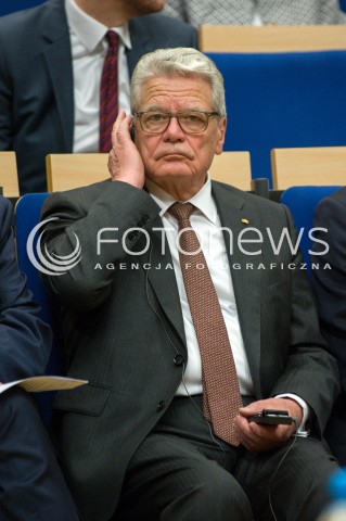  25.06.2018 WARSZAWA<br />KONFERENCJA NASZA EUROPA POKOJU I TOLERANCJI<br />N/Z JOACHIM GAUCK<br /> 