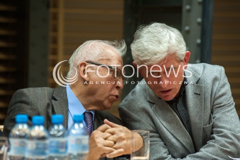  25.06.2018 WARSZAWA<br />KONFERENCJA NASZA EUROPA POKOJU I TOLERANCJI<br />N/Z ADAM DANIEL ROTFELD ROMAN KUZNIAR<br /> 