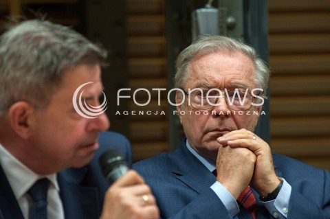  25.06.2018 WARSZAWA<br />KONFERENCJA NASZA EUROPA POKOJU I TOLERANCJI<br />N/Z KRZYSZTOF ZANUSSI ANDRZEJ ZOLL<br /> 