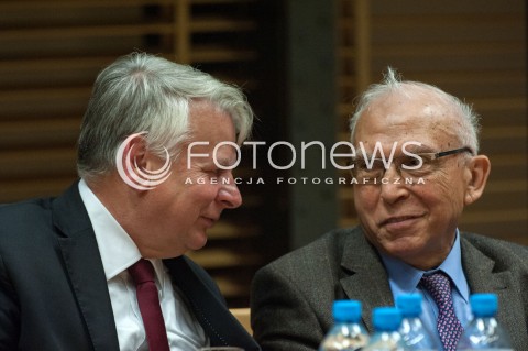  25.06.2018 WARSZAWA<br />KONFERENCJA NASZA EUROPA POKOJU I TOLERANCJI<br />N/Z BOGDAN BORUSEWICZ ADAM DANIEL ROTFELD<br /> 