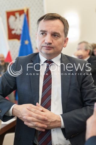  26.06.2018 WARSZAWA<br />POSIEDZENIE RADY MINISTROW<br />N/Z ZBIGNIEW ZIOBRO<br /> 