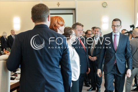  26.06.2018 WARSZAWA<br />POSIEDZENIE RADY MINISTROW<br />N/Z PREMIER MATEUSZ MORAWIECKI ELZBIETA RAFALSKA ANNA ZALEWSKA JAROSLAW ZIELINSKI KRZYSZTOF ARDANOWSKI<br /> 