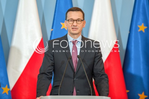  26.06.2018 WARSZAWA<br />KONFERENCJA ZMIANY LEGISLACYJNE W ZAKRESIE GOSPODAROWANIA ODPADAMI<br />N/Z PREMIER MATEUSZ MORAWIECKI<br /> 