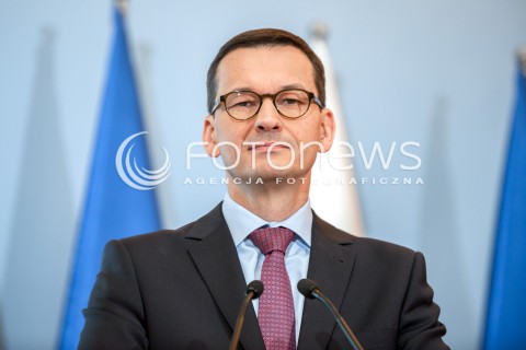  26.06.2018 WARSZAWA<br />KONFERENCJA ZMIANY LEGISLACYJNE W ZAKRESIE GOSPODAROWANIA ODPADAMI<br />N/Z PREMIER MATEUSZ MORAWIECKI<br /> 