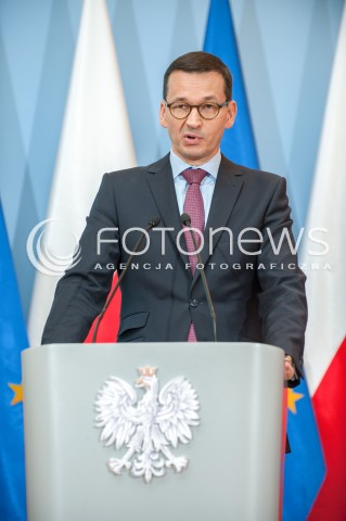  26.06.2018 WARSZAWA<br />KONFERENCJA ZMIANY LEGISLACYJNE W ZAKRESIE GOSPODAROWANIA ODPADAMI<br />N/Z PREMIER MATEUSZ MORAWIECKI<br /> 