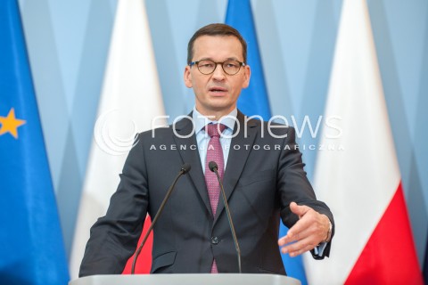  26.06.2018 WARSZAWA<br />KONFERENCJA ZMIANY LEGISLACYJNE W ZAKRESIE GOSPODAROWANIA ODPADAMI<br />N/Z PREMIER MATEUSZ MORAWIECKI<br /> 