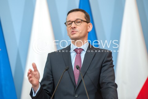  26.06.2018 WARSZAWA<br />KONFERENCJA ZMIANY LEGISLACYJNE W ZAKRESIE GOSPODAROWANIA ODPADAMI<br />N/Z PREMIER MATEUSZ MORAWIECKI<br /> 