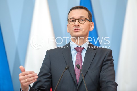  26.06.2018 WARSZAWA<br />KONFERENCJA ZMIANY LEGISLACYJNE W ZAKRESIE GOSPODAROWANIA ODPADAMI<br />N/Z PREMIER MATEUSZ MORAWIECKI<br /> 