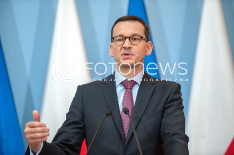  26.06.2018 WARSZAWA<br />KONFERENCJA ZMIANY LEGISLACYJNE W ZAKRESIE GOSPODAROWANIA ODPADAMI<br />N/Z PREMIER MATEUSZ MORAWIECKI<br /> 