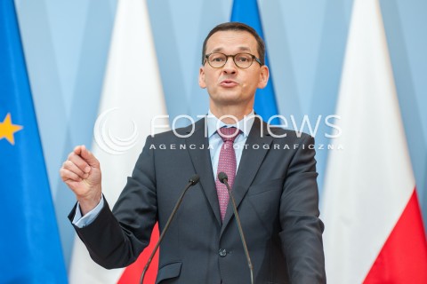  26.06.2018 WARSZAWA<br />KONFERENCJA ZMIANY LEGISLACYJNE W ZAKRESIE GOSPODAROWANIA ODPADAMI<br />N/Z PREMIER MATEUSZ MORAWIECKI<br /> 