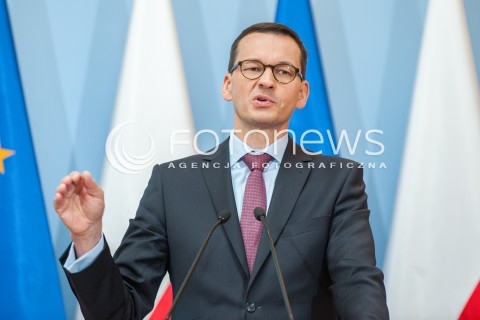  26.06.2018 WARSZAWA<br />KONFERENCJA ZMIANY LEGISLACYJNE W ZAKRESIE GOSPODAROWANIA ODPADAMI<br />N/Z PREMIER MATEUSZ MORAWIECKI<br /> 