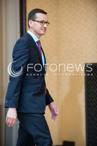  26.06.2018 WARSZAWA<br />KONFERENCJA ZMIANY LEGISLACYJNE W ZAKRESIE GOSPODAROWANIA ODPADAMI<br />N/Z PREMIER MATEUSZ MORAWIECKI<br /> 