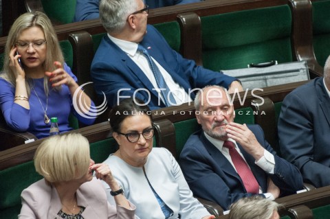  27.06.2018 WARSZAWA SEJM<br />POSIEDZENIE SEJMU<br />N/Z ANTONI MACIEREWICZ MAGORZATA WASSERMANN<br /> 