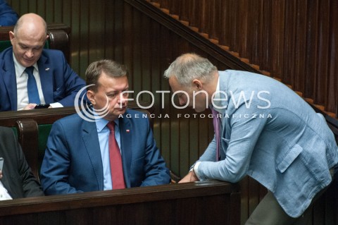  27.06.2018 WARSZAWA SEJM<br />POSIEDZENIE SEJMU<br />N/Z MARIUSZ BLASZCZAK JACEK ZALEK<br /> 