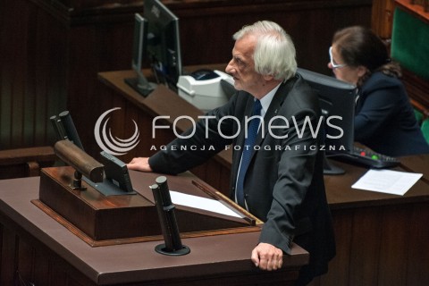  27.06.2018 WARSZAWA SEJM<br />POSIEDZENIE SEJMU<br />N/Z RYSZARD TERLECKI<br /> 