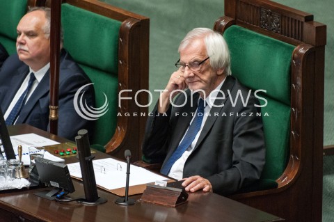  27.06.2018 WARSZAWA SEJM<br />POSIEDZENIE SEJMU<br />N/Z RYSZARD TERLECKI<br /> 