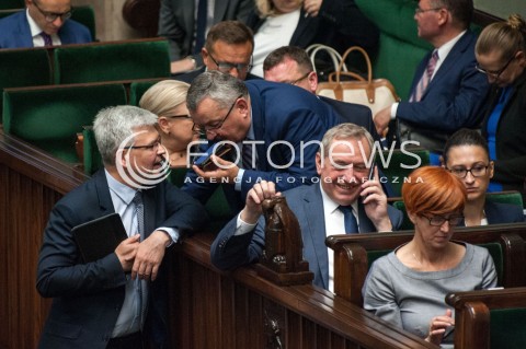  27.06.2018 WARSZAWA SEJM<br />POSIEDZENIE SEJMU<br />N/Z HENRYK KOWALCZYK ANDRZEJ ADAMCZYK<br /> 