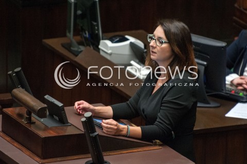  27.06.2018 WARSZAWA SEJM<br />POSIEDZENIE SEJMU<br />N/Z KAMILA GASIUK PIHOWICZ<br /> 