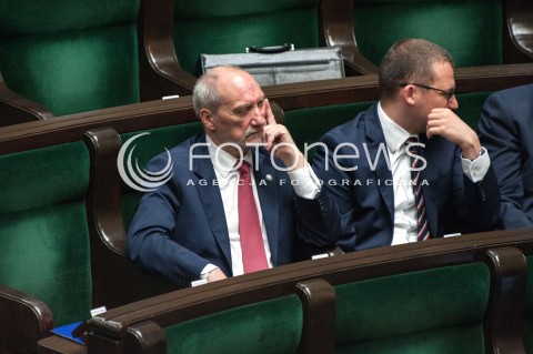  27.06.2018 WARSZAWA SEJM<br />POSIEDZENIE SEJMU<br />N/Z ANTONI MACIEREWICZ<br /> 