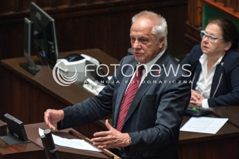  27.06.2018 WARSZAWA SEJM<br />POSIEDZENIE SEJMU<br />N/Z STEFAN NIESIOLOWSKI<br /> 