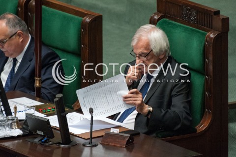  27.06.2018 WARSZAWA SEJM<br />POSIEDZENIE SEJMU<br />N/Z RYSZARD TERLECKI<br /> 
