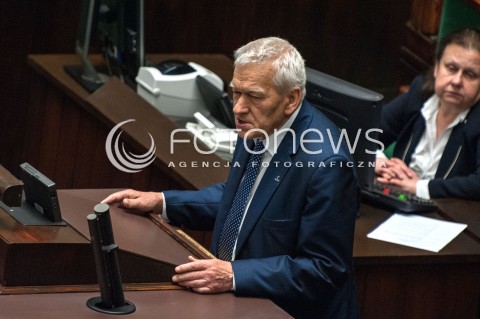  27.06.2018 WARSZAWA SEJM<br />POSIEDZENIE SEJMU<br />N/Z KORNEL MORAWIECKI<br /> 