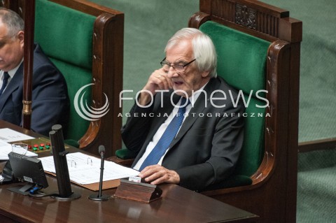  27.06.2018 WARSZAWA SEJM<br />POSIEDZENIE SEJMU<br />N/Z RYSZARD TERLECKI<br /> 