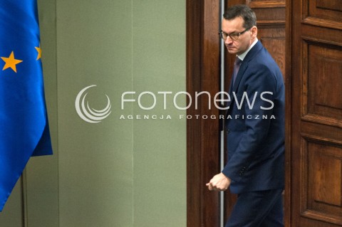  27.06.2018 WARSZAWA SEJM<br />POSIEDZENIE SEJMU<br />N/Z PREMIER MATEUSZ MORAWIECKI<br /> 