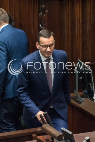  27.06.2018 WARSZAWA SEJM<br />POSIEDZENIE SEJMU<br />N/Z PREMIER MATEUSZ MORAWIECKI <br /> 
