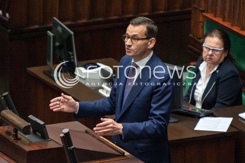  27.06.2018 WARSZAWA SEJM<br />POSIEDZENIE SEJMU<br />N/Z PREMIER MATEUSZ MORAWIECKI <br /> 
