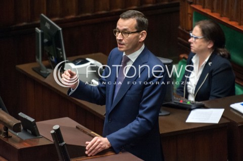  27.06.2018 WARSZAWA SEJM<br />POSIEDZENIE SEJMU<br />N/Z PREMIER MATEUSZ MORAWIECKI <br /> 