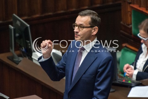  27.06.2018 WARSZAWA SEJM<br />POSIEDZENIE SEJMU<br />N/Z PREMIER MATEUSZ MORAWIECKI <br /> 