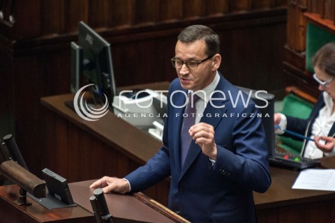  27.06.2018 WARSZAWA SEJM<br />POSIEDZENIE SEJMU<br />N/Z PREMIER MATEUSZ MORAWIECKI <br /> 
