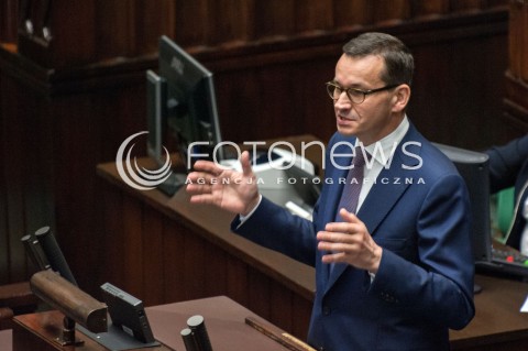  27.06.2018 WARSZAWA SEJM<br />POSIEDZENIE SEJMU<br />N/Z PREMIER MATEUSZ MORAWIECKI <br /> 
